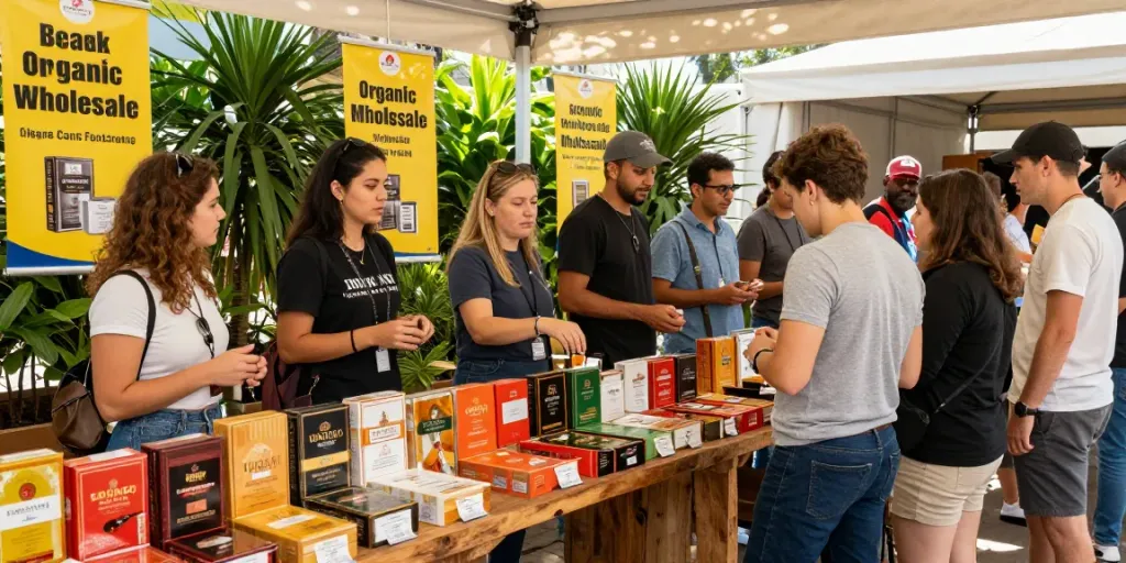 Top smoke and tobacco cigarettes online wholesale at an organic market highlighting quality tobacco products and community engagement.