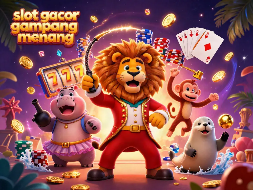 Experience the thrill of slot gacor gampang menang with festive characters and dynamic casino elements.