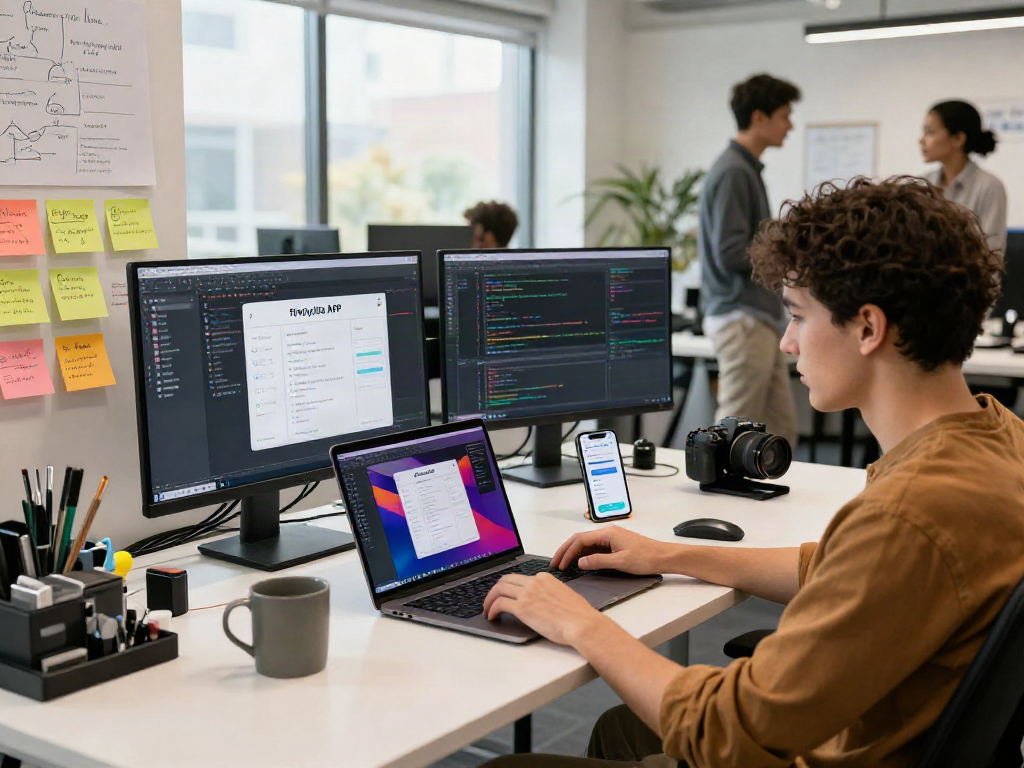 filmyzilla APK interface design in a modern app development workspace