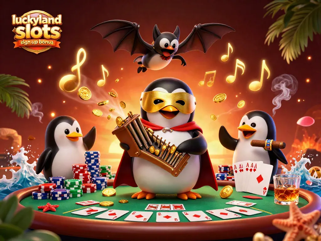 Experience the luckyland slots sign up bonus with exciting casino visuals and engaging game elements.