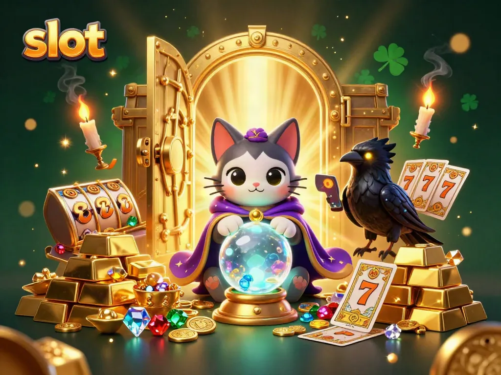 Experience thrilling slot action with vibrant 3D casino characters and dynamic treasures.