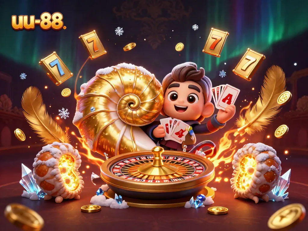 Spin the roulette wheel with the luxurious uu-88 ancient nautilus design and golden tokens