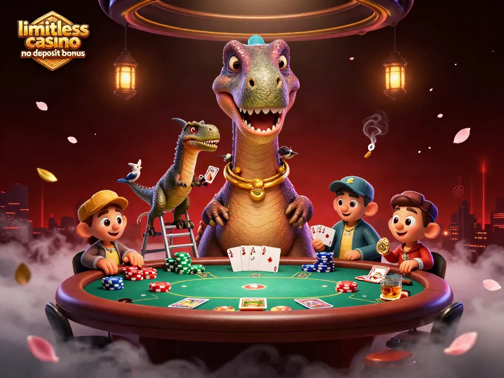 Experience the thrill of the limitless casino no deposit bonus with vibrant poker action in stunning detail.