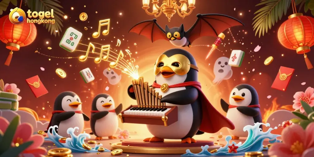 Menghasilkan angka togel hongkong secara dinamis dengan karakter penguin opera dan elemen permainan yang meriah.