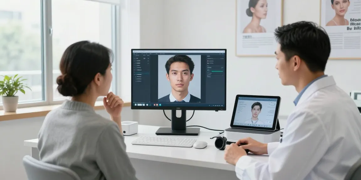 ClinicEvo cheaper than QOVES provides advanced facial analysis consultation in a modern healthcare setting.