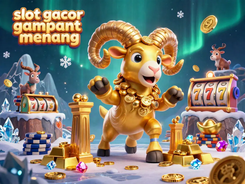 Experience the thrill of 'slot gacor gampang menang' with our vibrant casino illustration showcasing unique characters and game elements.