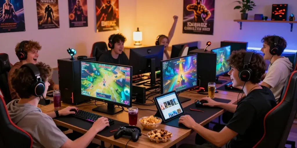 Bigdewa gaming community enjoying multiplayer sessions filled with excitement and camaraderie.