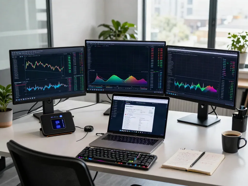 Explore real-time stock data with a free stock market API in a modern crypto trading workspace.