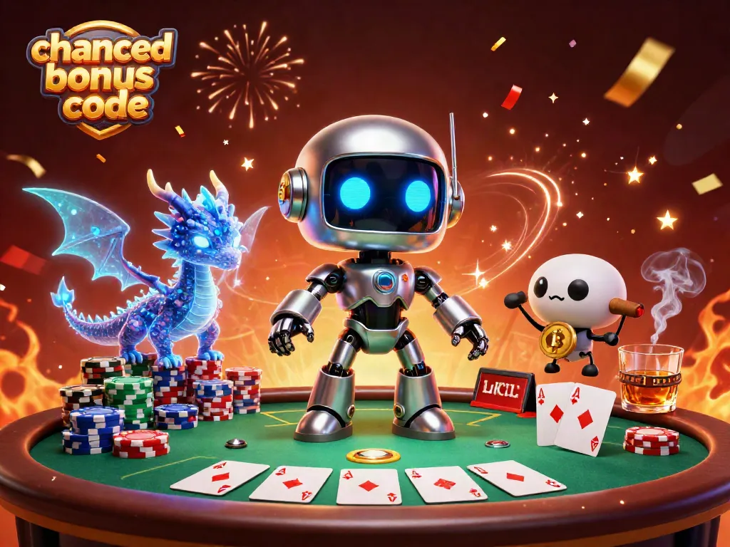 Win big with chanced bonus code at the lively poker scene filled with chips and excitement!